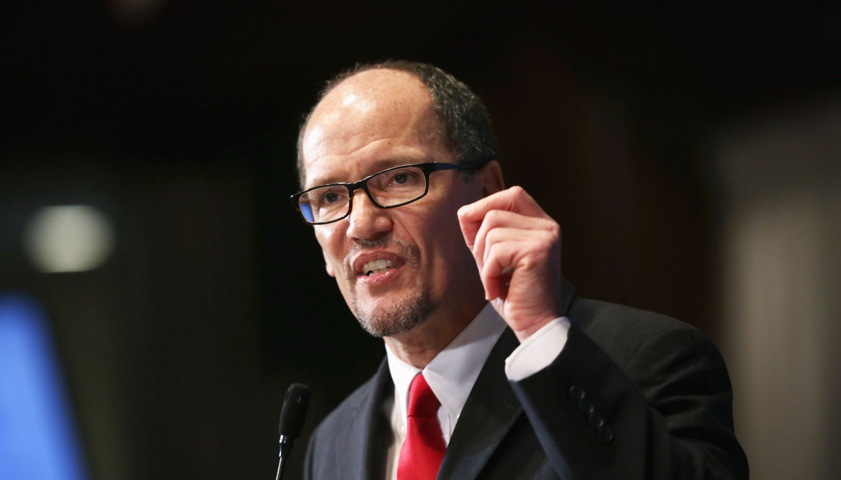 Labor Secretary Thomas Perez Delivers Economic Address At The Nat'l Press Club