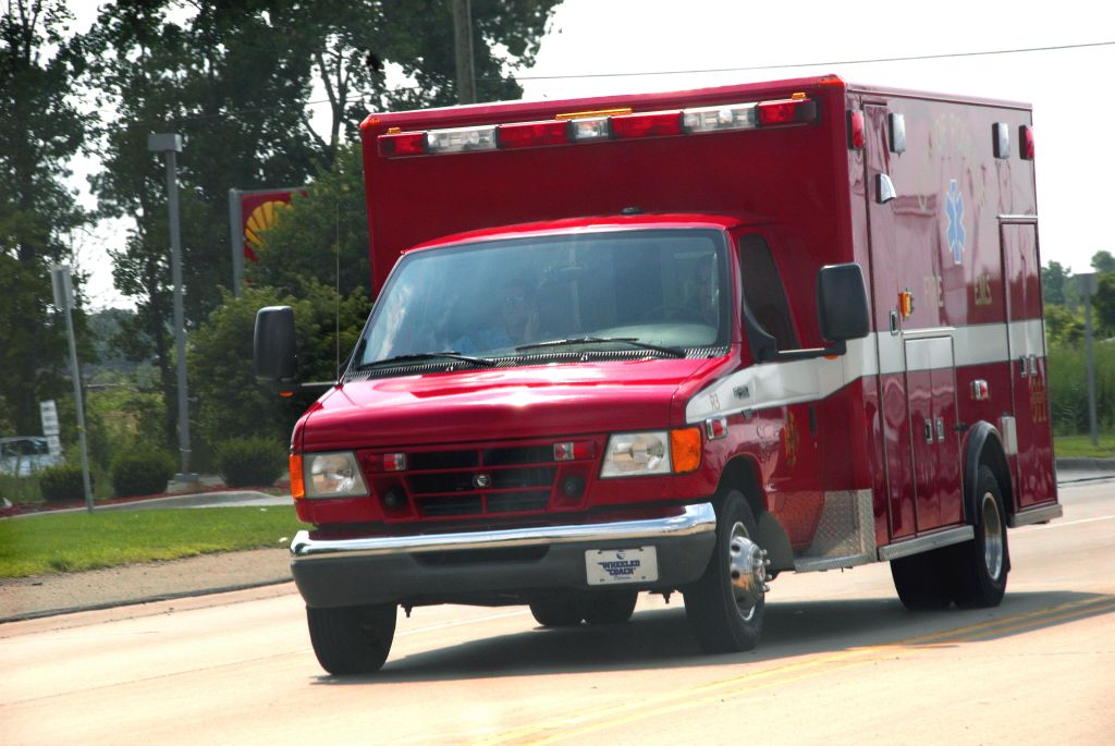 ambulance on the street