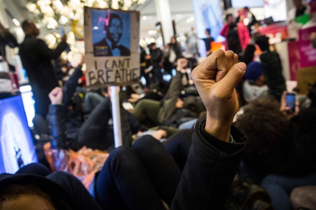 Demonstrations Over Recent Grand Jury Decisions In Police Shooting Deaths Continue