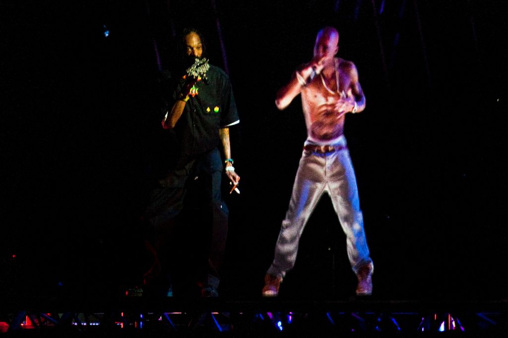 INDIO, CAAPRIL 22, 2012Snoop Dogg perfroms with an image of Tupac near the end of the Snoop Dog