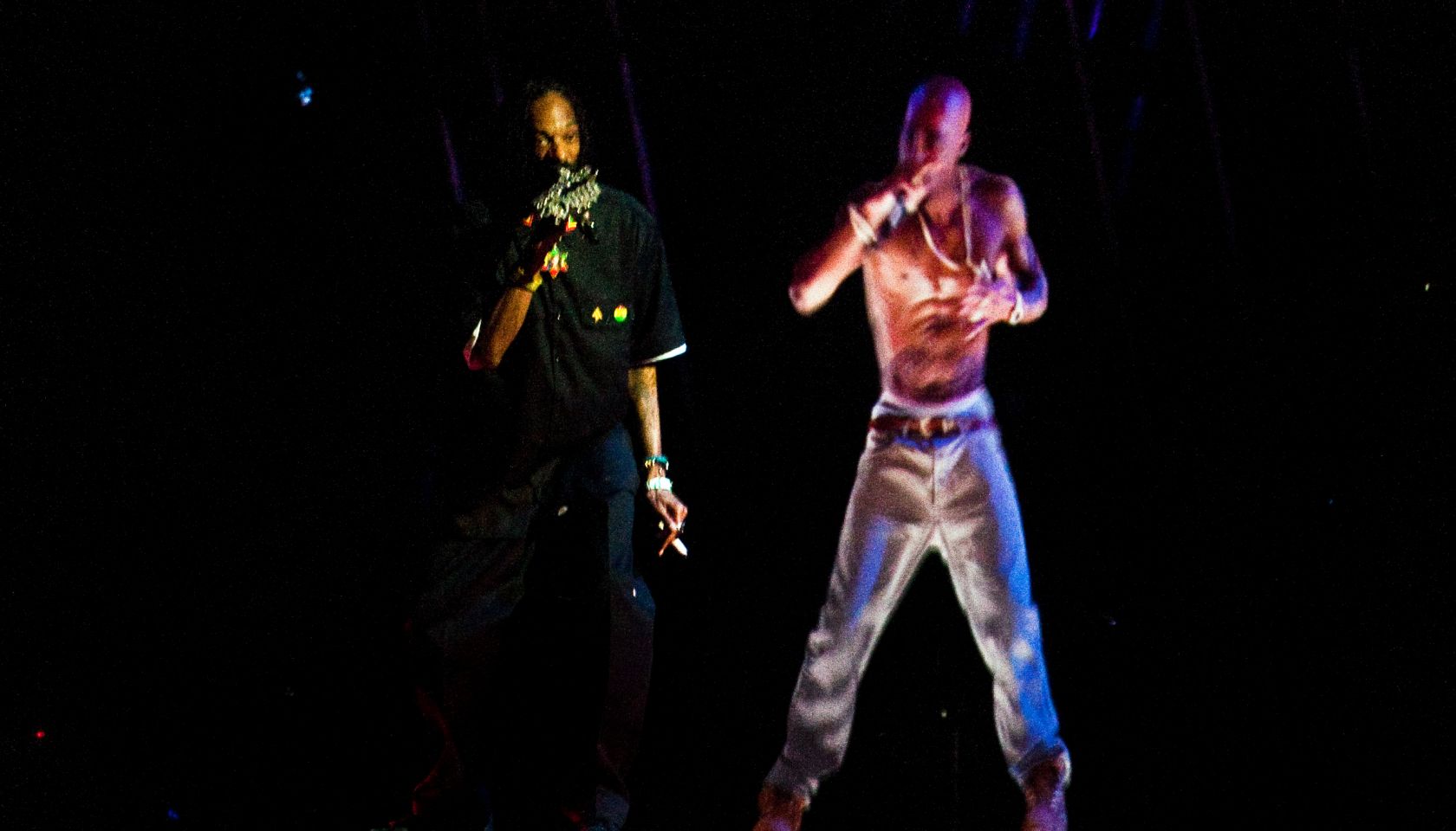 INDIO, CAAPRIL 22, 2012Snoop Dogg perfroms with an image of Tupac near the end of the Snoop Dog