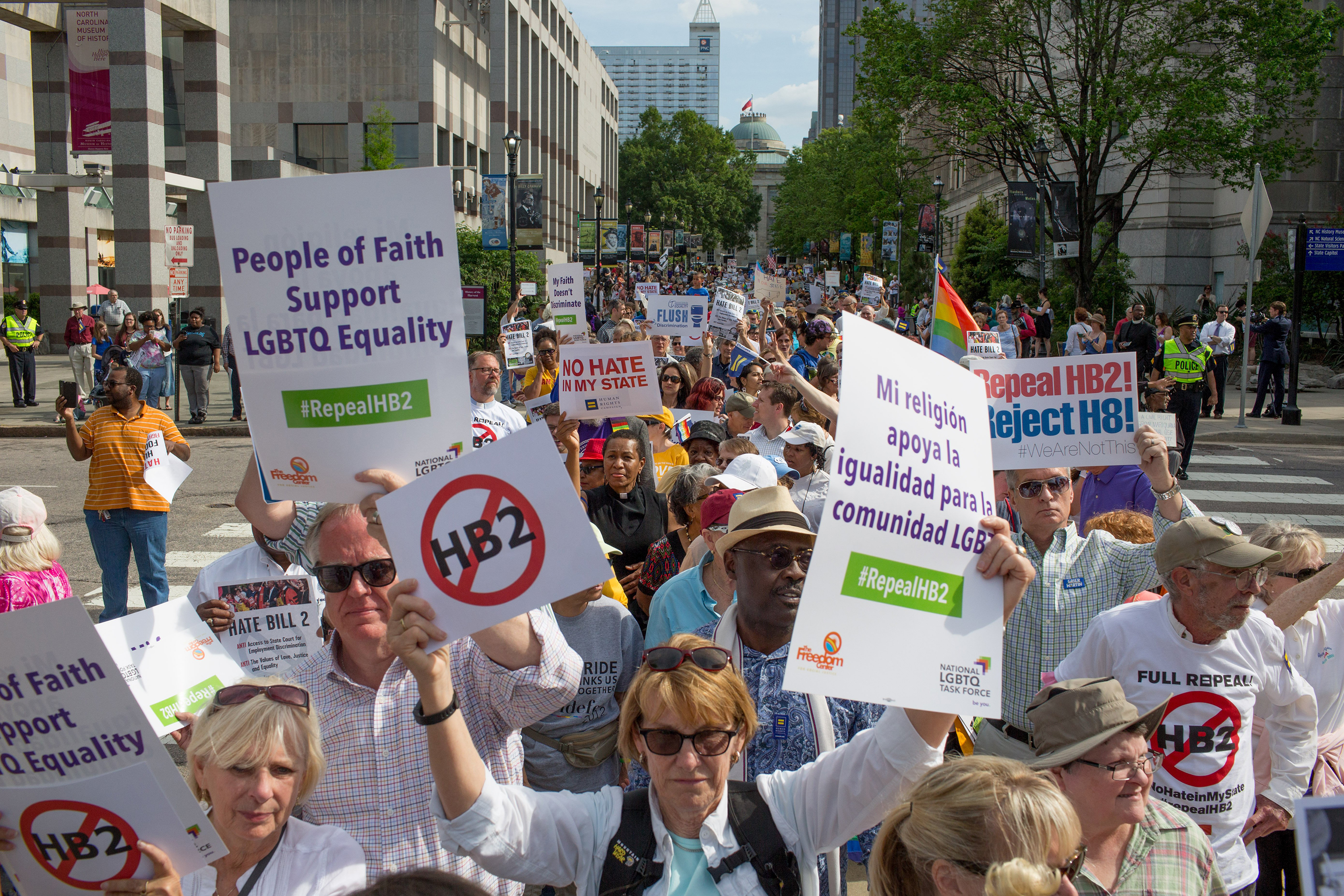 HB2 protests in Raleigh, N.C.