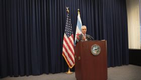 Chicago Mayor Rahm Emmanuel Speaks To The Press After City Council Meeting