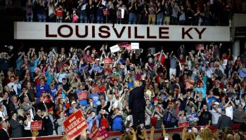 Donald Trump Holds Political Rally In Louisville