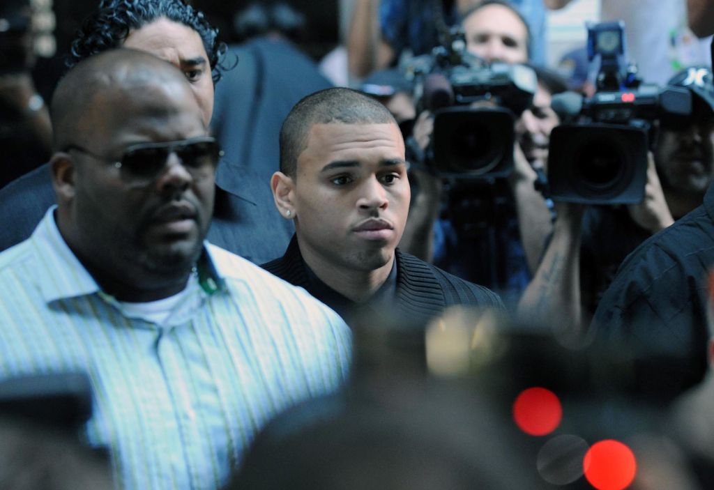 CHRIS BROWN LEAVES COURT