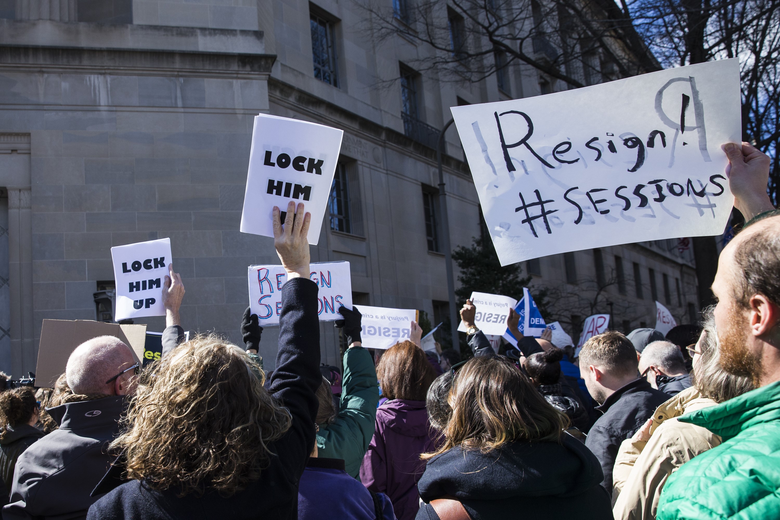 Protest Calling for Resignation of Attorney General Jeff Sessions