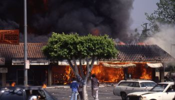 LA Riots in Reaction to the Rodney King Verdict