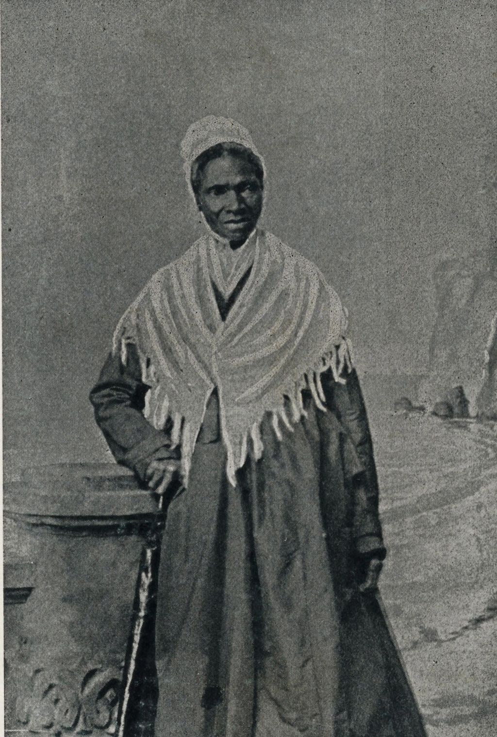 Sojourner Truth, African American abolitionist and champion of women's rights. Born into slavery as Isabella Baumfree (1797-1883) she escaped to freedom in 1826. Changed her name in 1843.