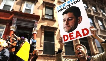 Activists Protest Paul Ryan During Visit To Harlem Success Academy In NYC