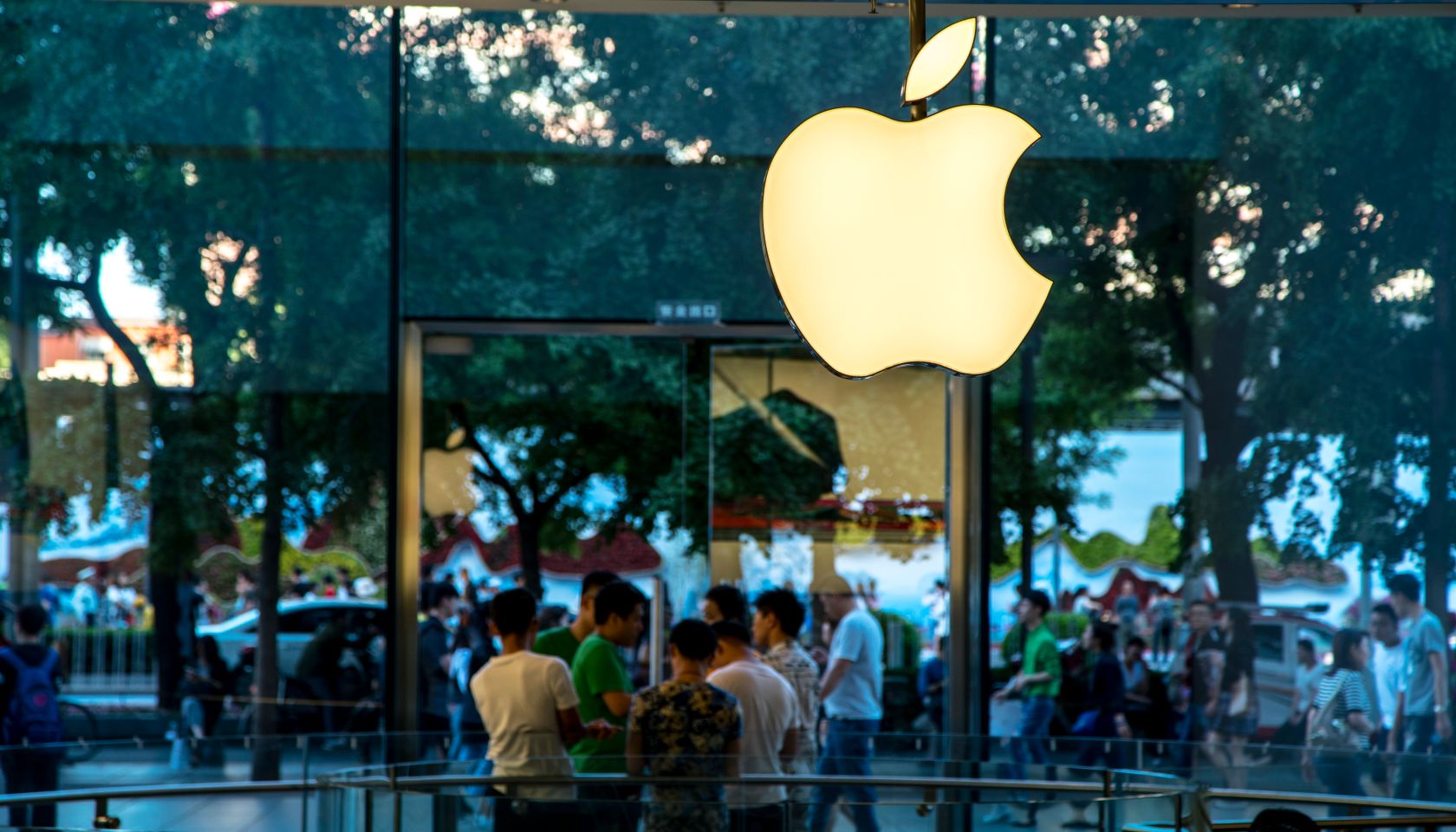 An Apple store in Xidan business street. Apple Corp. plans...
