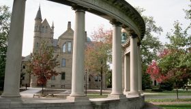 Memorial Arch and Building at Oberlin College