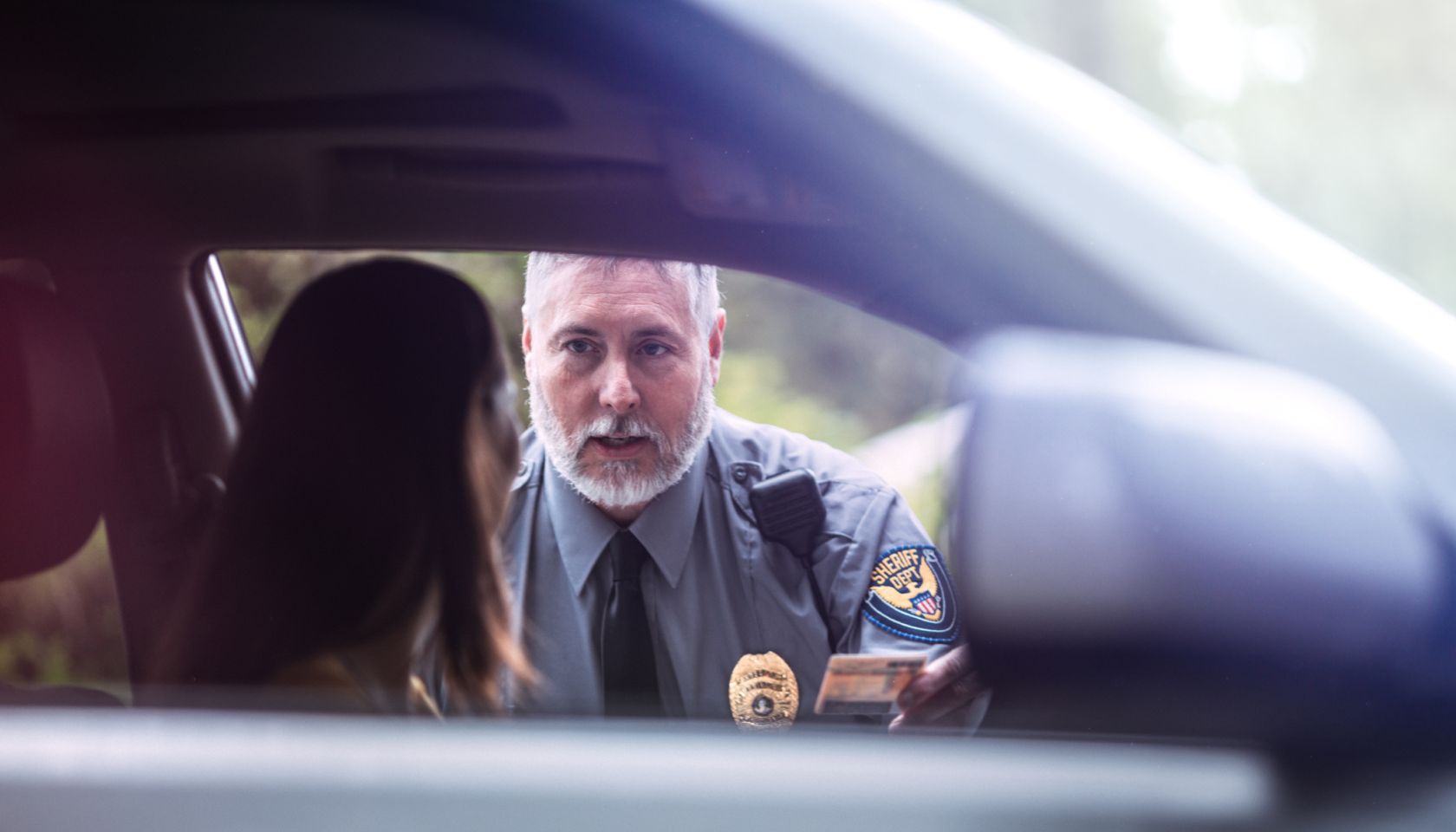 Police Officer Making Traffic Stop