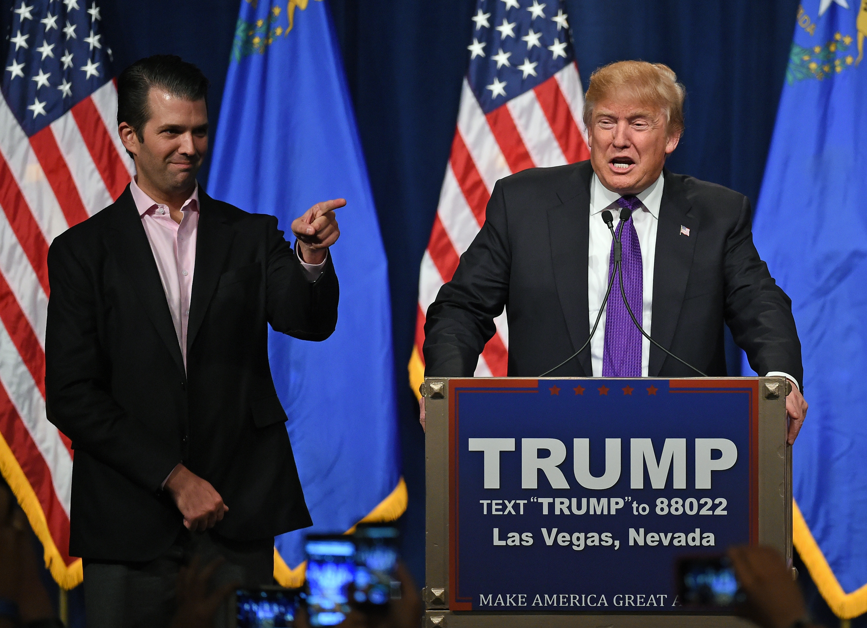 Donald Trump Hosts Nevada Caucus Night Watch Party In Las Vegas