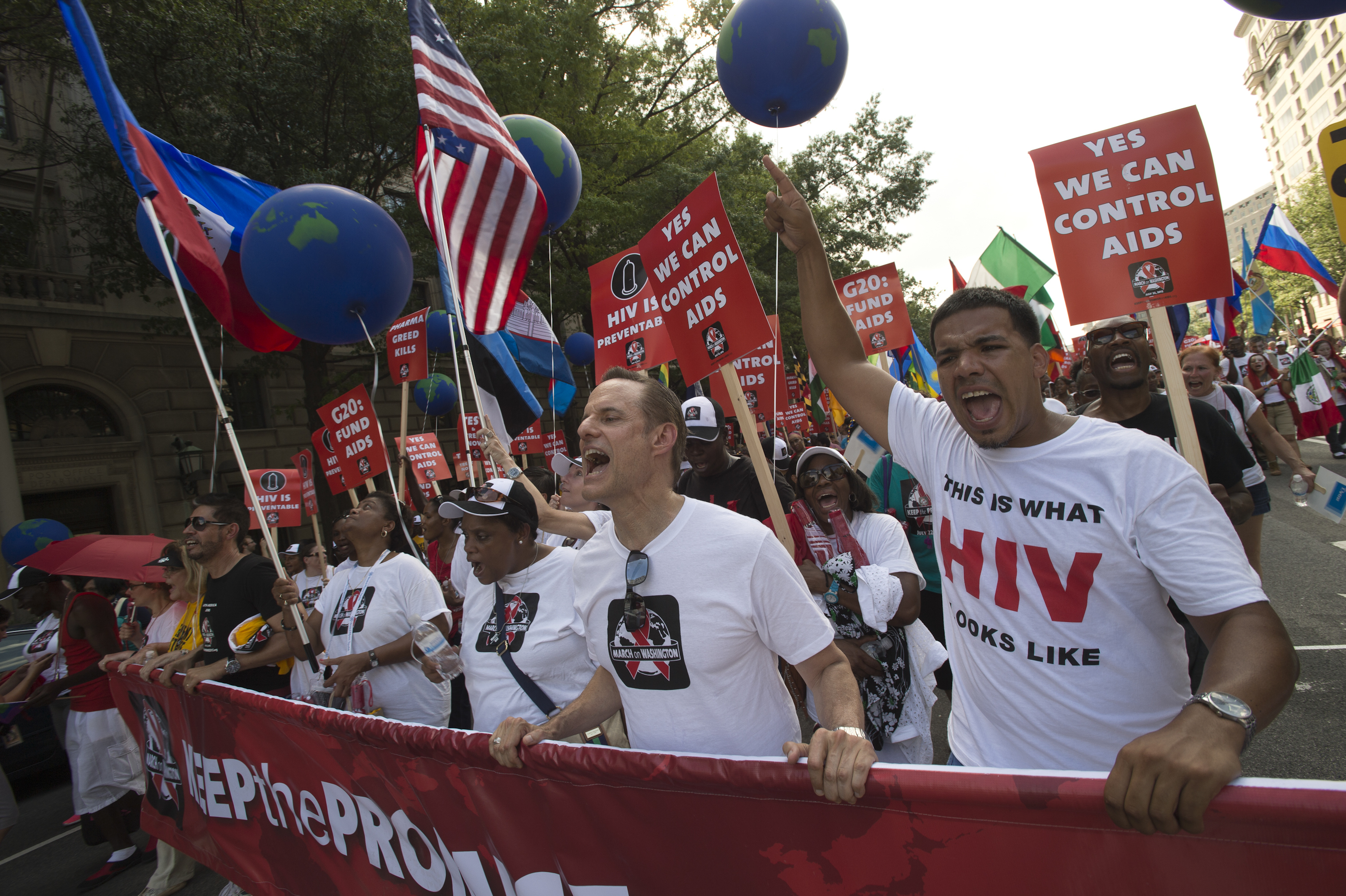 Keep The Promise on HIV/AIDS' march on Washington D.C.
