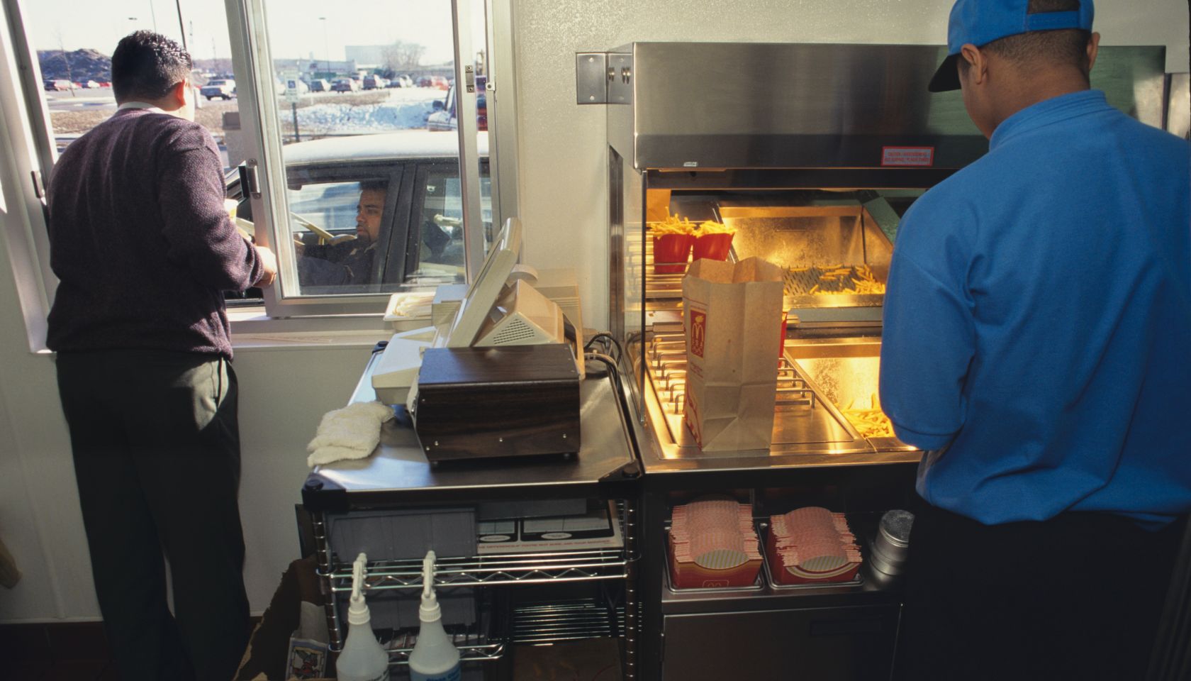 McDonald's Workers at Drive-Thru Window