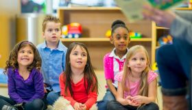 Preschoolers Listening to a Story
