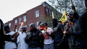 Protesters Hold Vigil And March Over Death Of Freddie Gray After Police Arrest