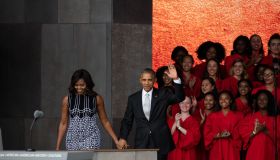 The Obamas At NMAAHC Opening