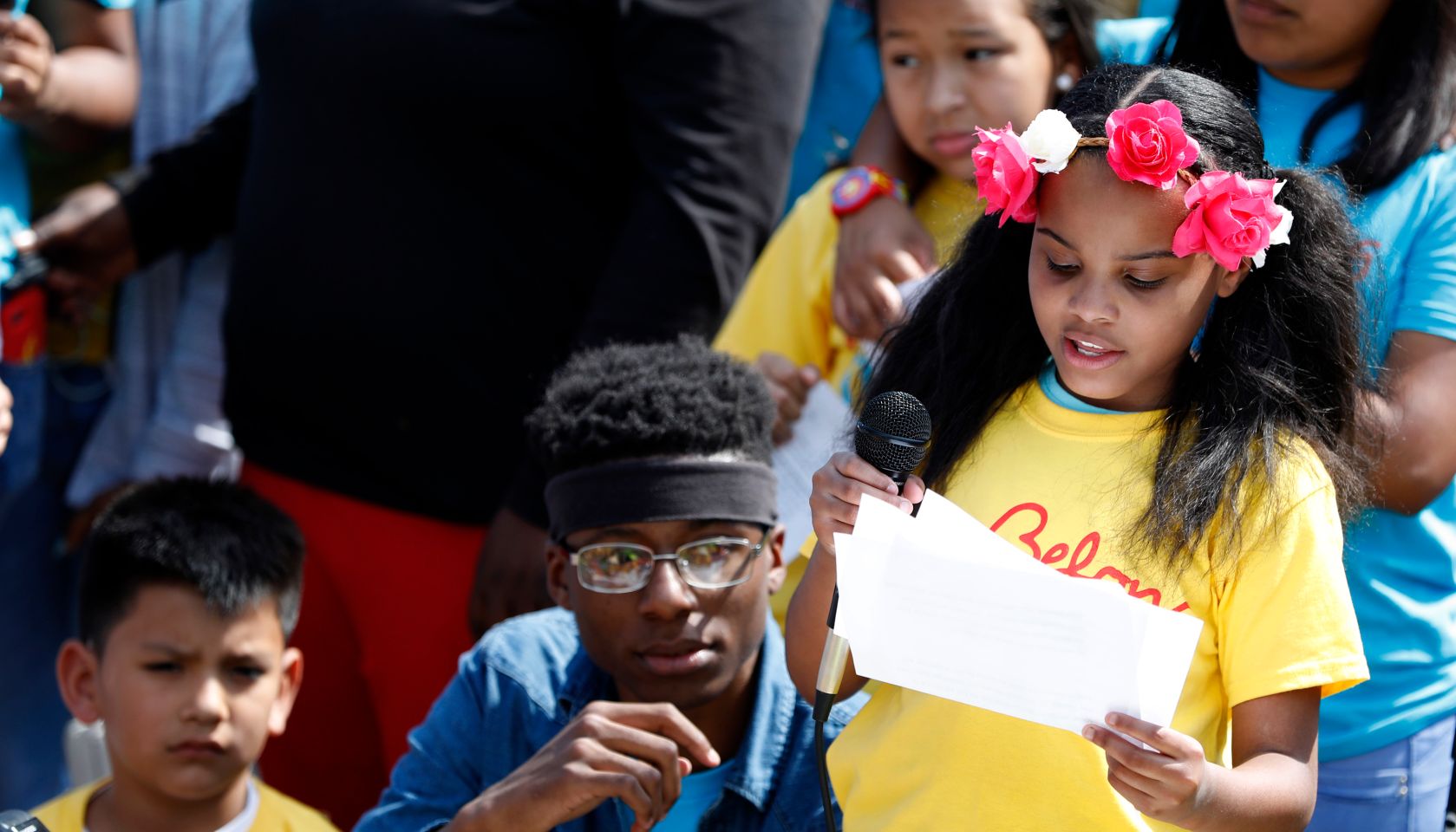 Children And Youth Hold 'Stand Up To Trump' Rally At The White House