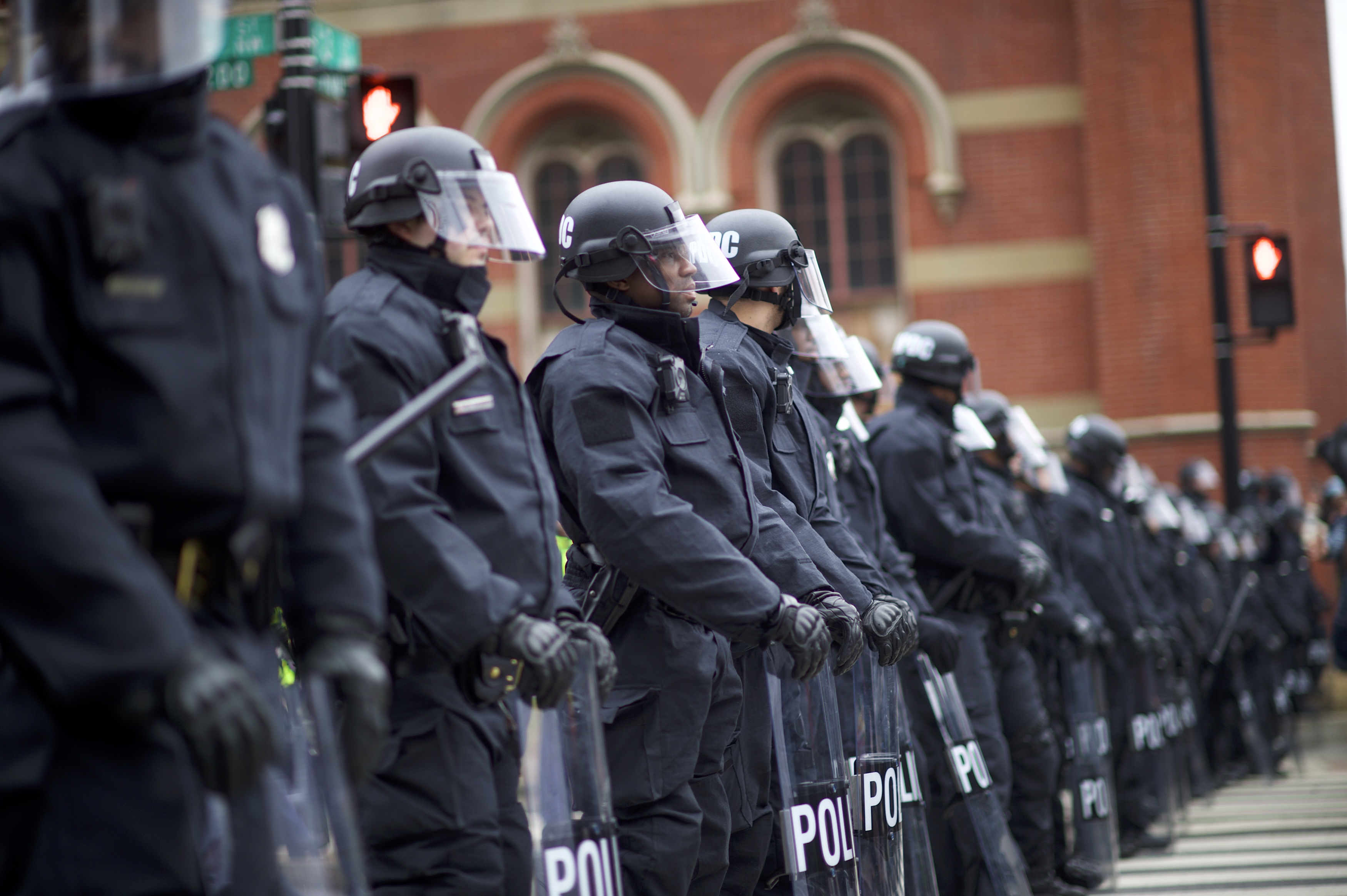 Protesters And Trump Supporters Gather In D.C. For Donald Trump Inauguration