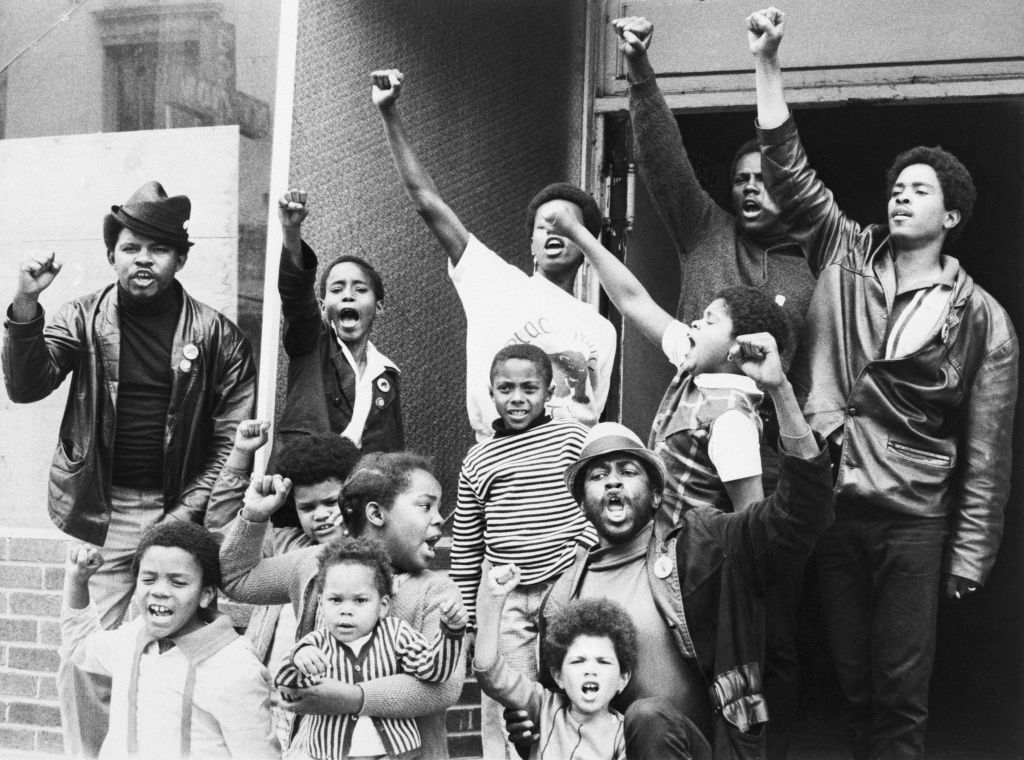 African Americans Give Black Power Salute