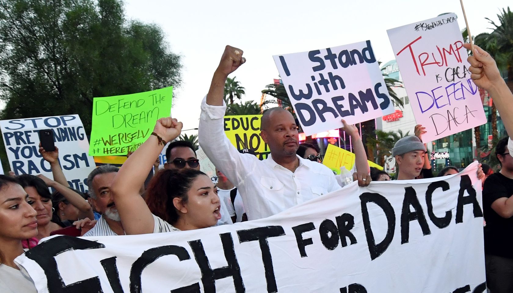 Hundreds Join 'Defend DACA' March In Las Vegas