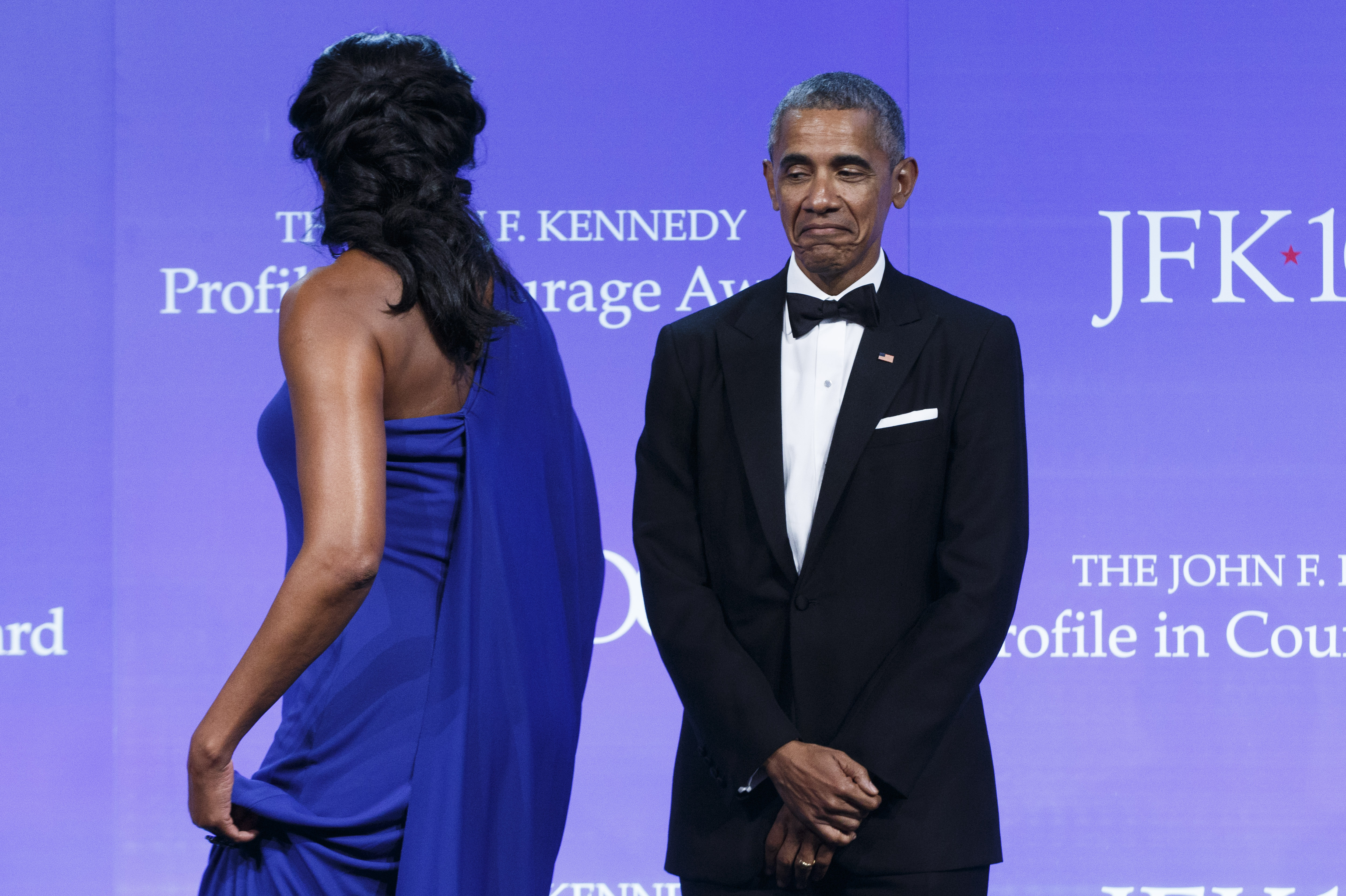 Obama Recieves JFK Profile In Courage Award