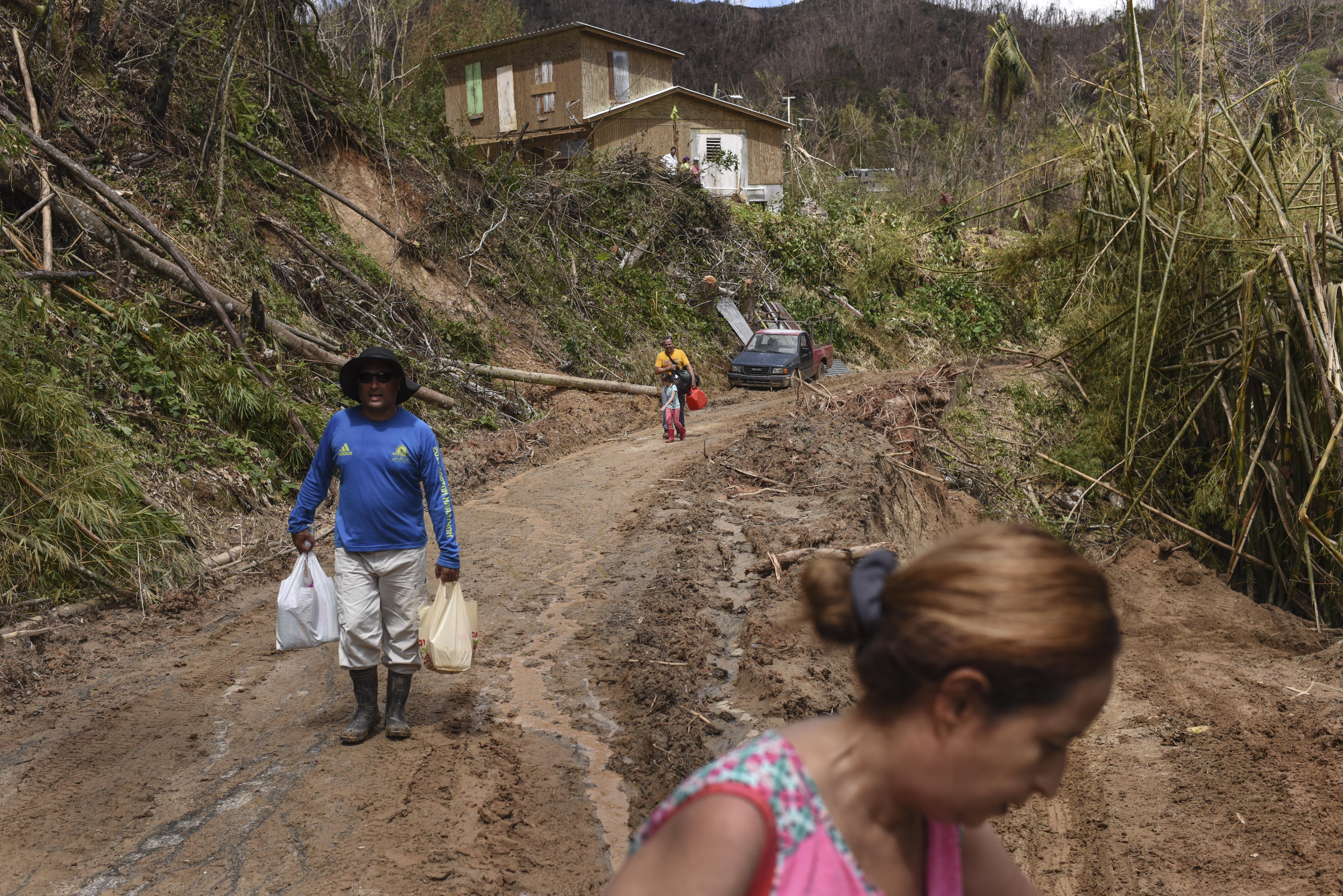 Utuado in Puerto Rico's interior was ravaged by Maria and aid is non-existent.