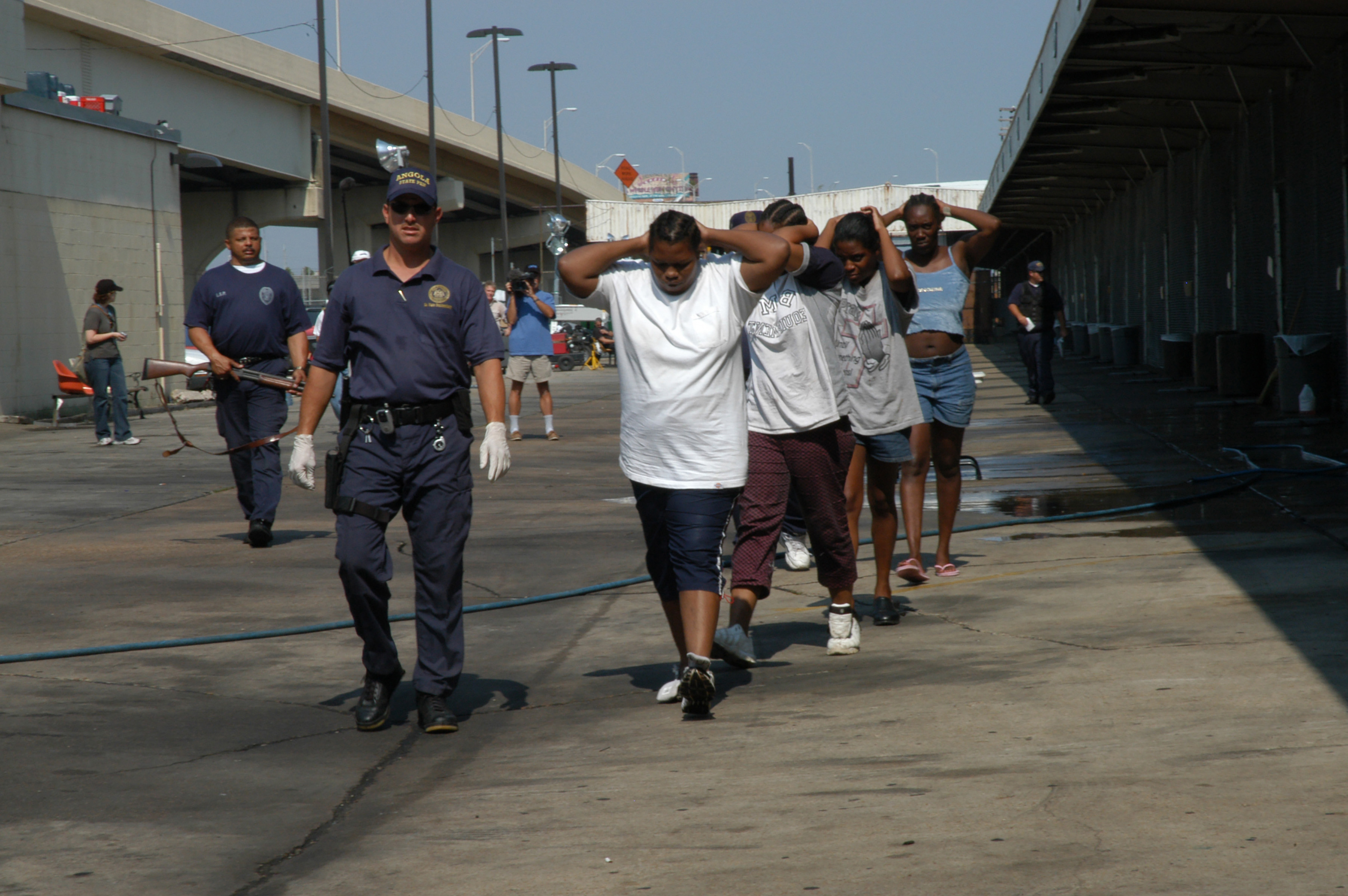 Greyhound Station as Angola South after Hurricane Katrina 2005