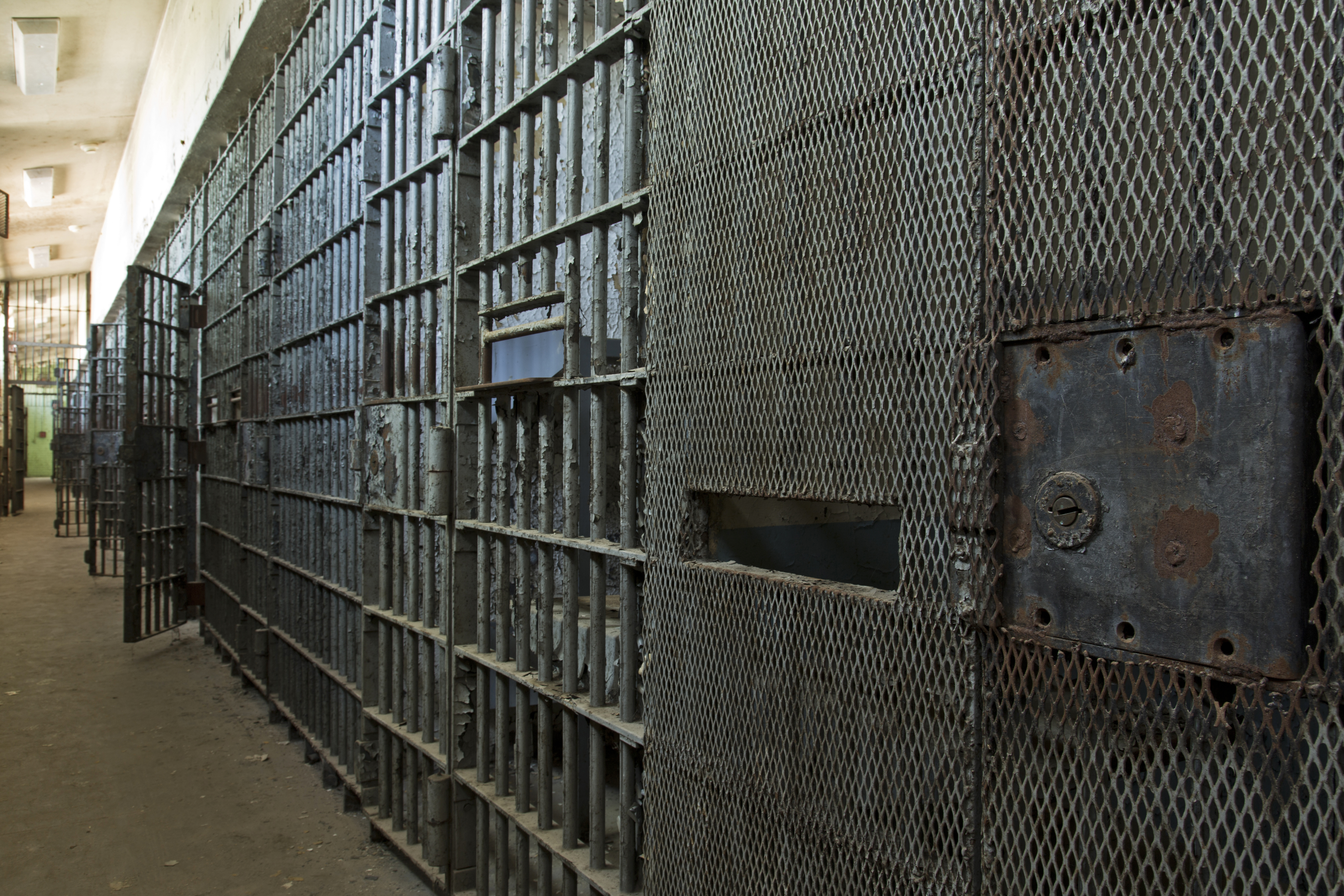 Views of Building 2, the Adjustment Unit at the DC Correctional Complex at Lorton, Virginia.