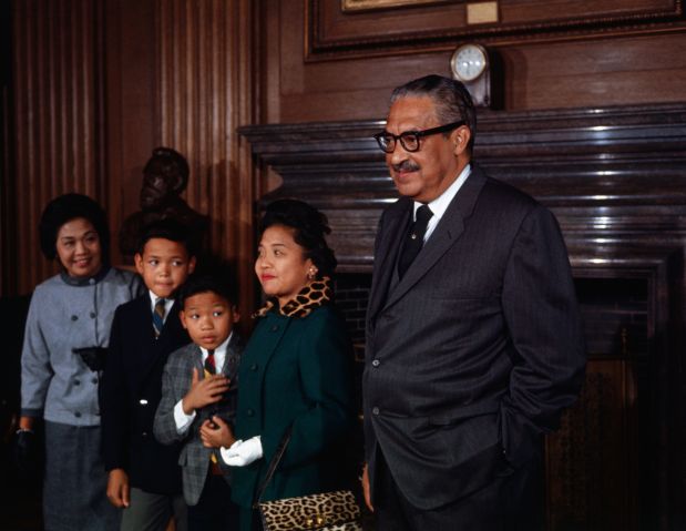 Portrait of Thurgood Marshall with His Family
