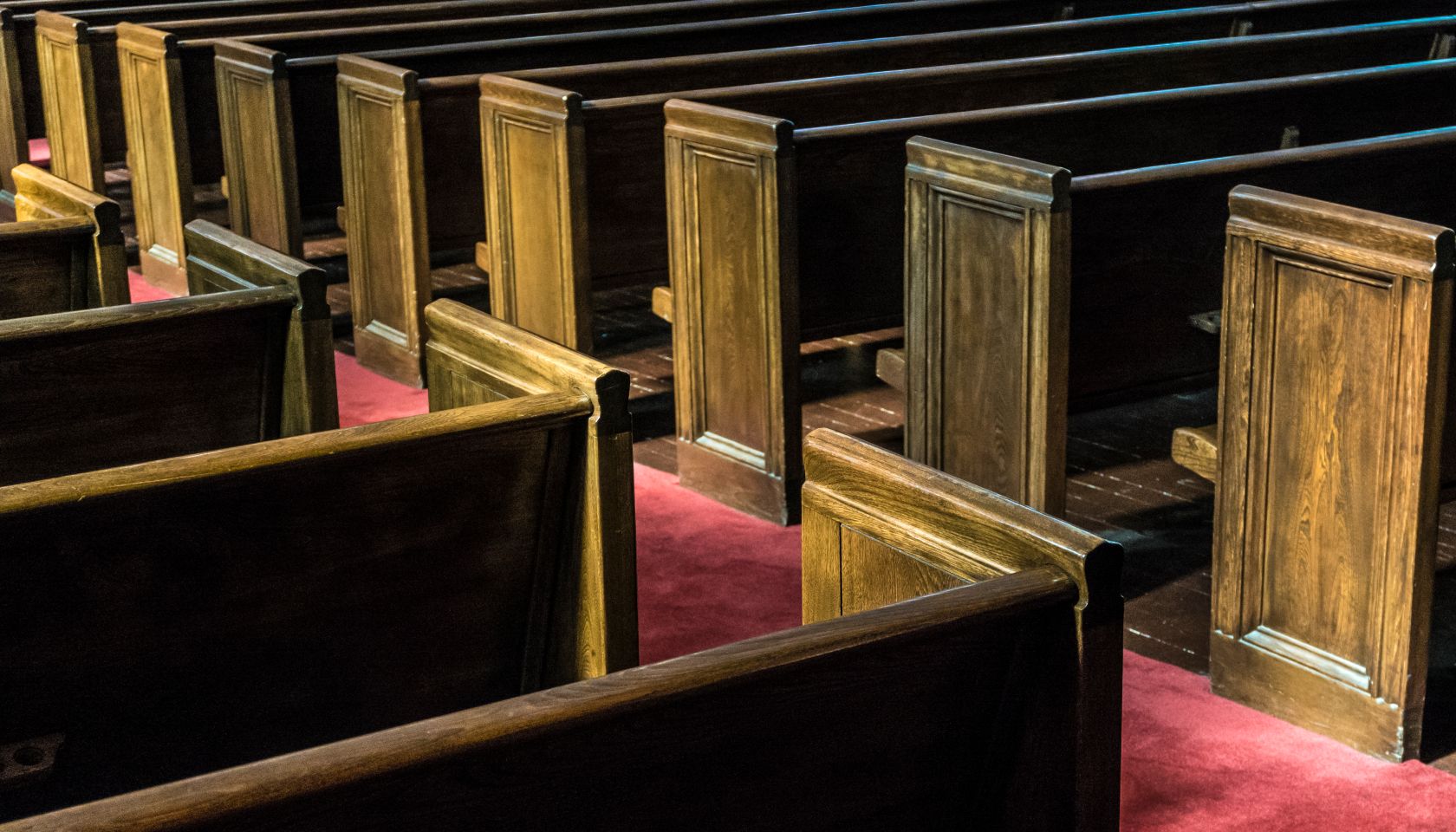 Pews in Ebenezer Baptist Church