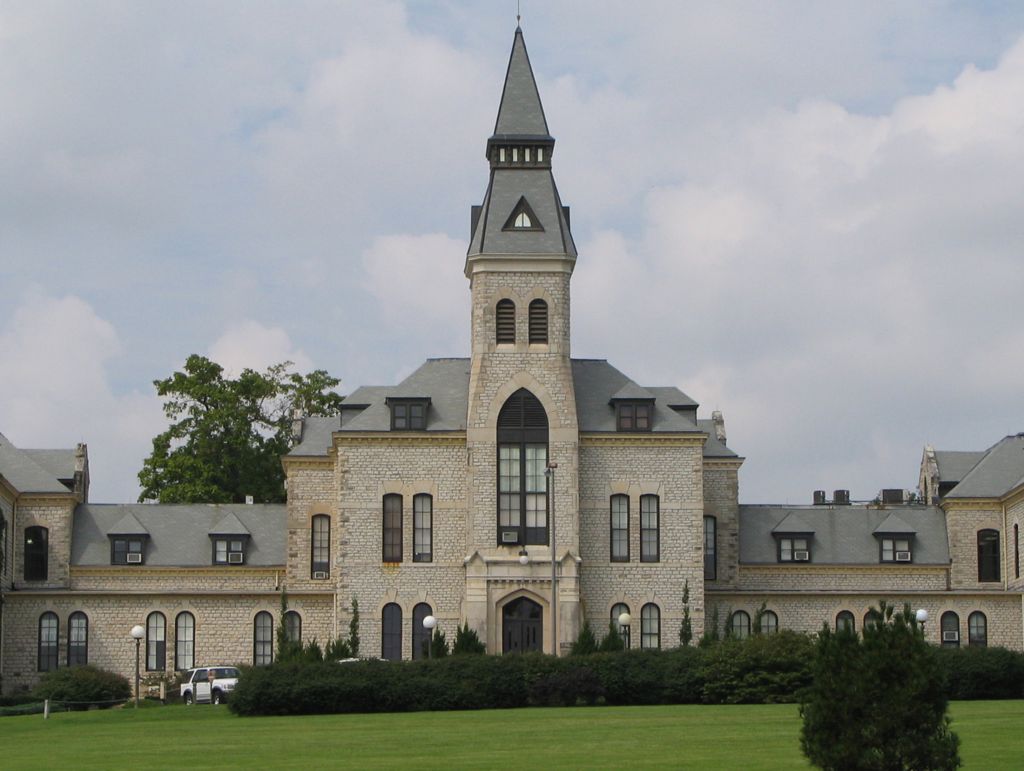 Anderson Hall, a campus icon, houses the administration off
