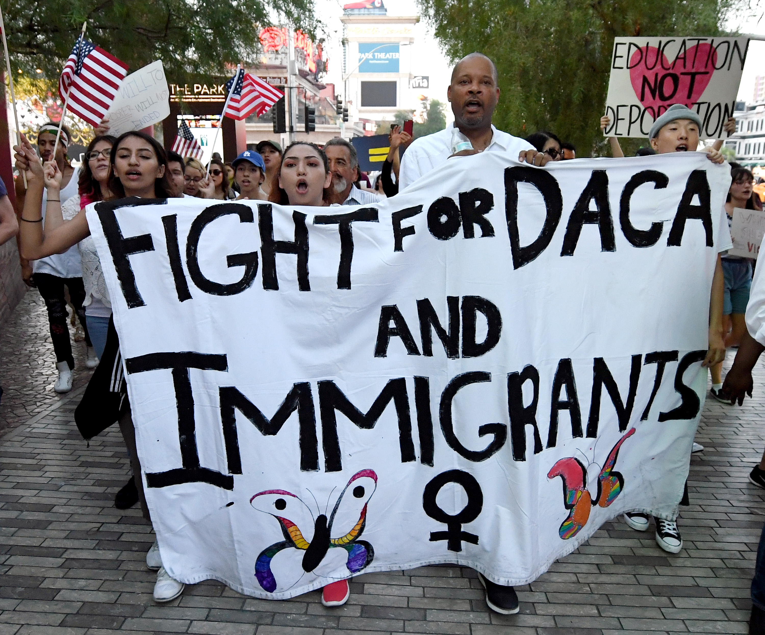 Hundreds Join 'Defend DACA' March In Las Vegas