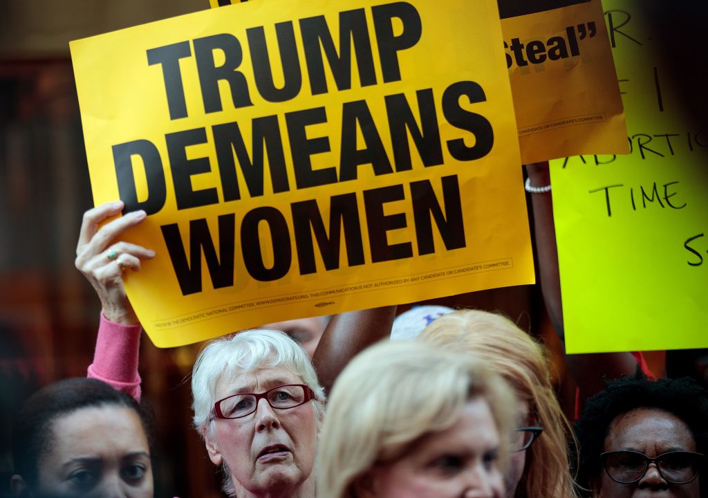 Women's Rights Advocates, Elected Officials Protest Outside Of Trump Tower