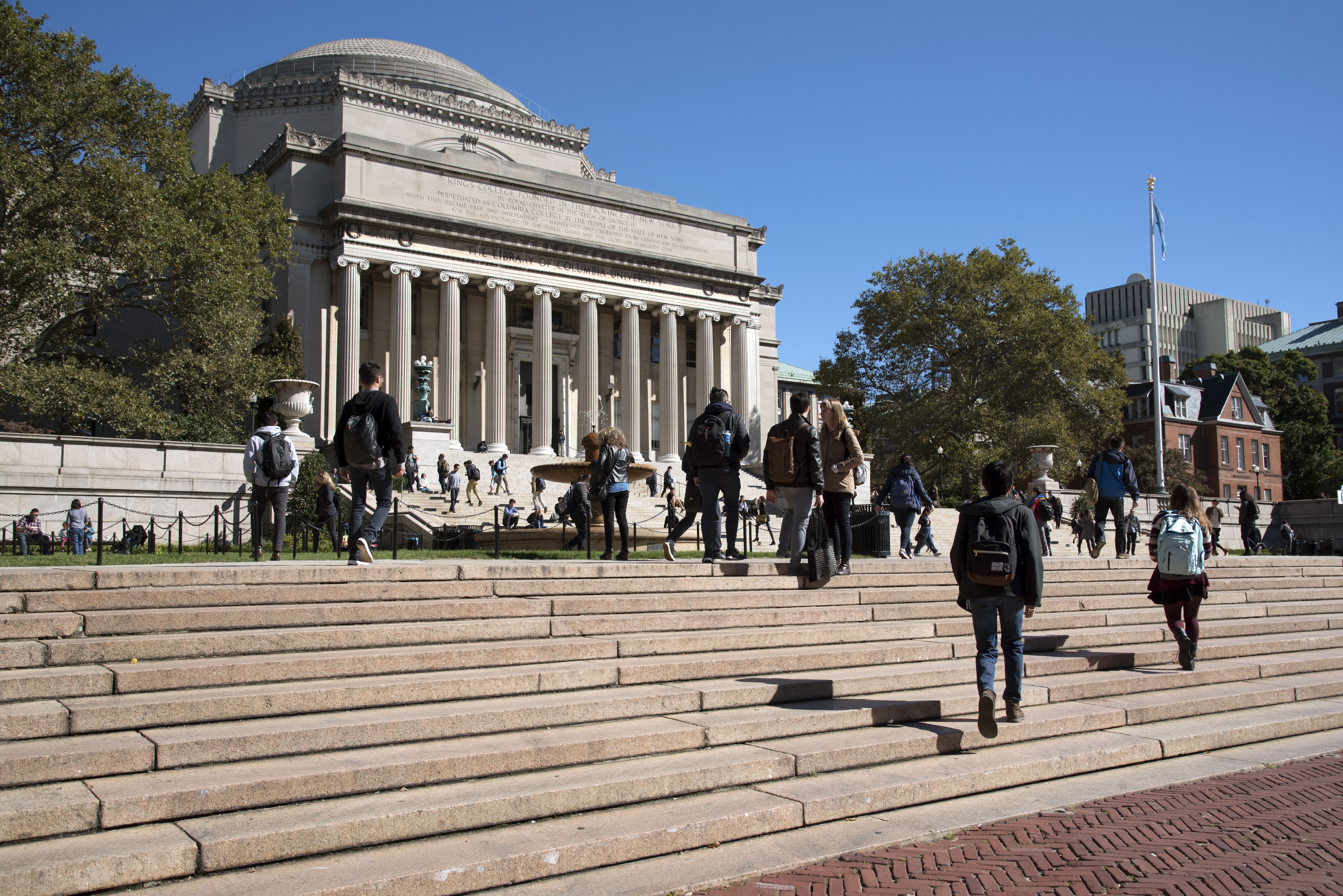 The Library of Columbia University on the Upper West Side NYC