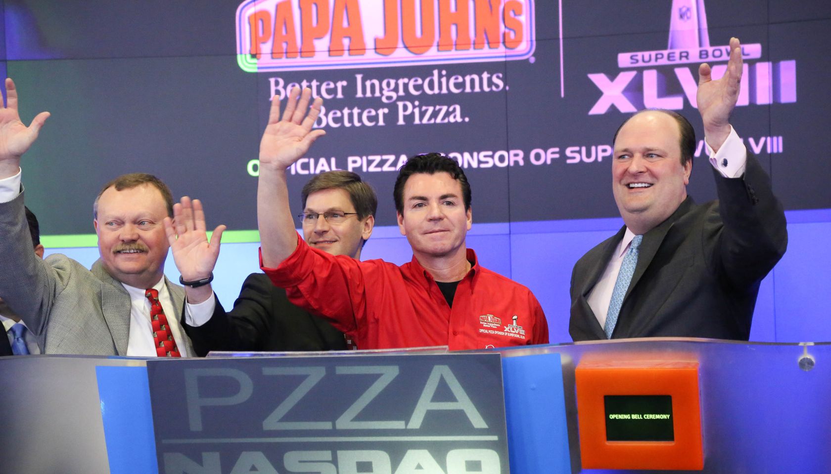 Papa John's International Rings the NASDAQ Opening Bell