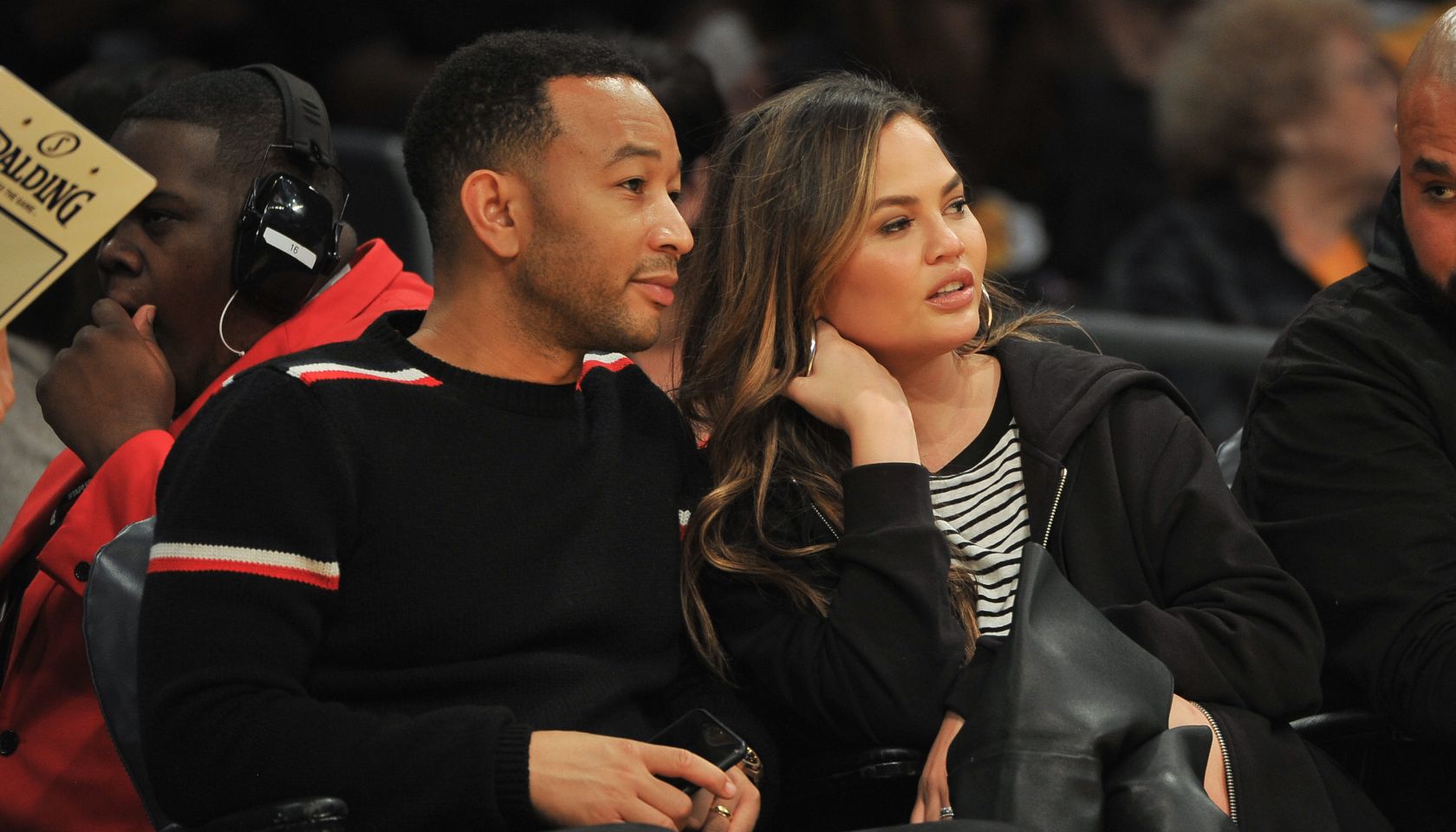 Celebrities At The Los Angeles Lakers Game