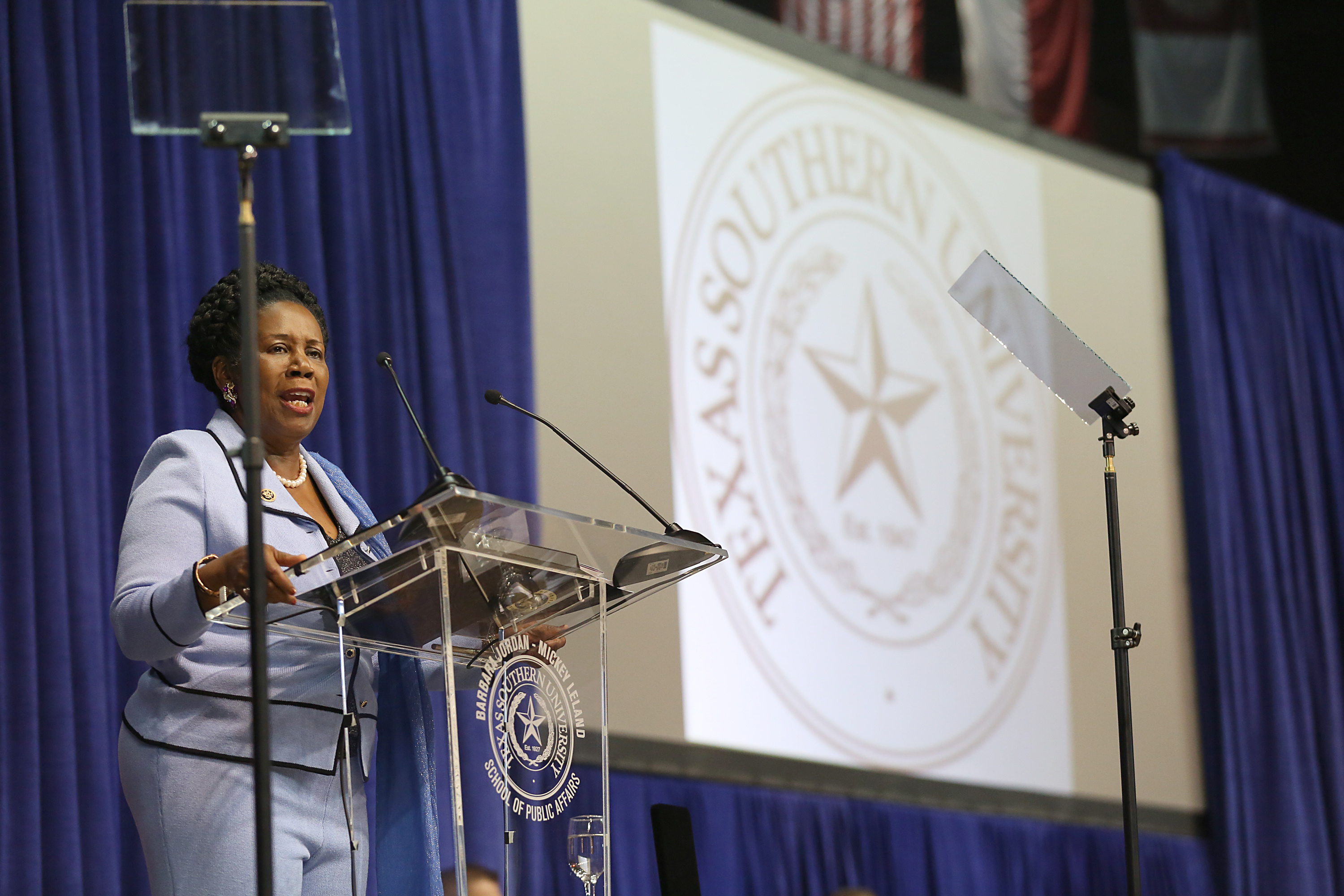 Hillary Clinton Attends The Barbara Jordan Inaugural Gold Medallion Leadership Award Ceremony