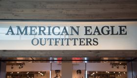 American Eagle Outfitters store front and entrance. American...