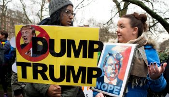 Stop Trumps Muslim Ban Demonstration In London