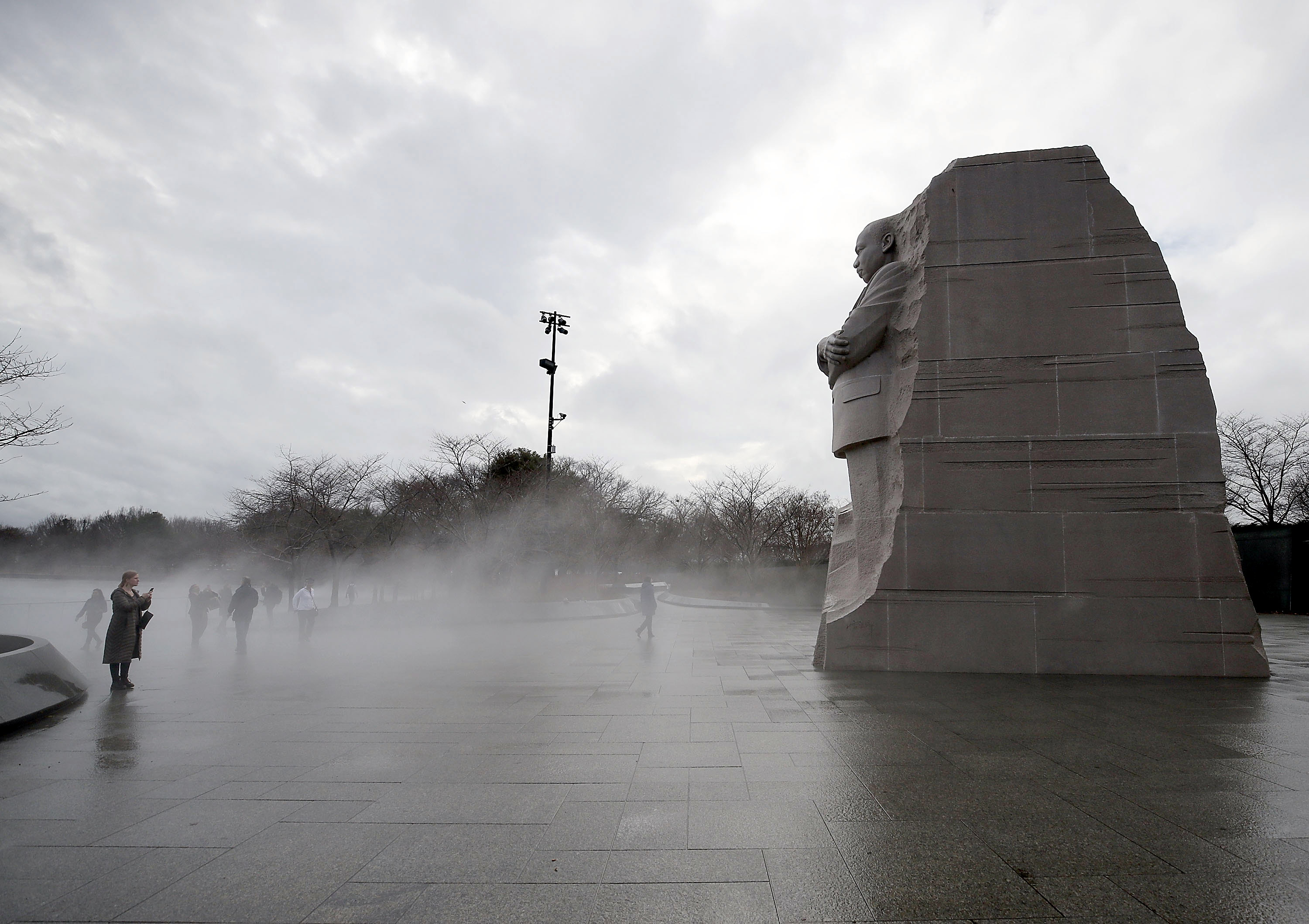 Fog Rises On The Tidal Basin In Washington