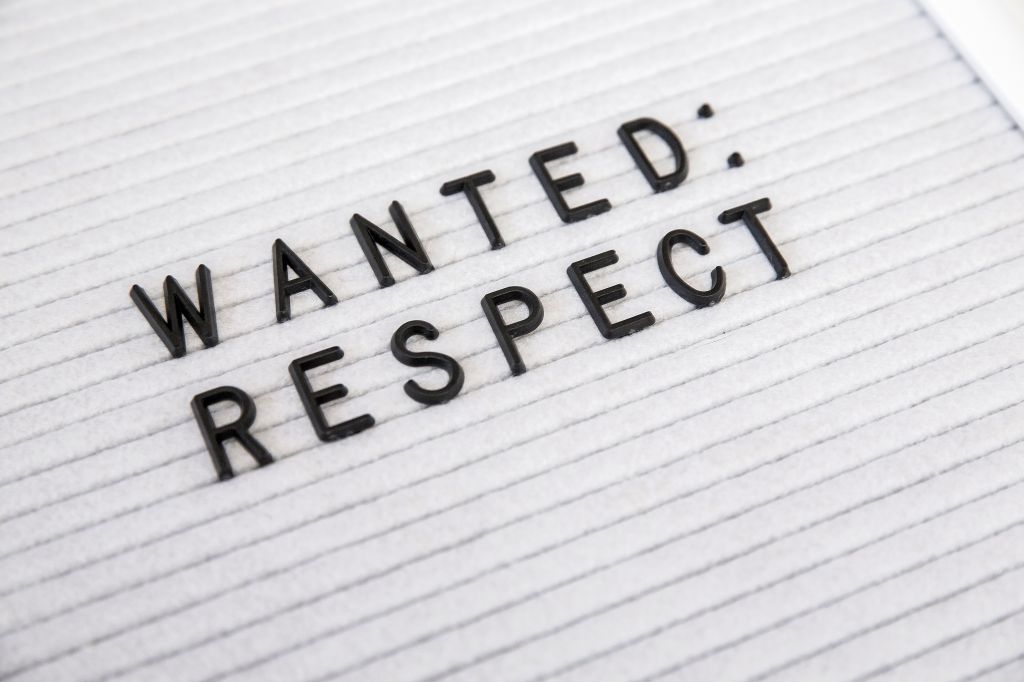 Human Rights Equal Rights Wanted Respect Letterboard