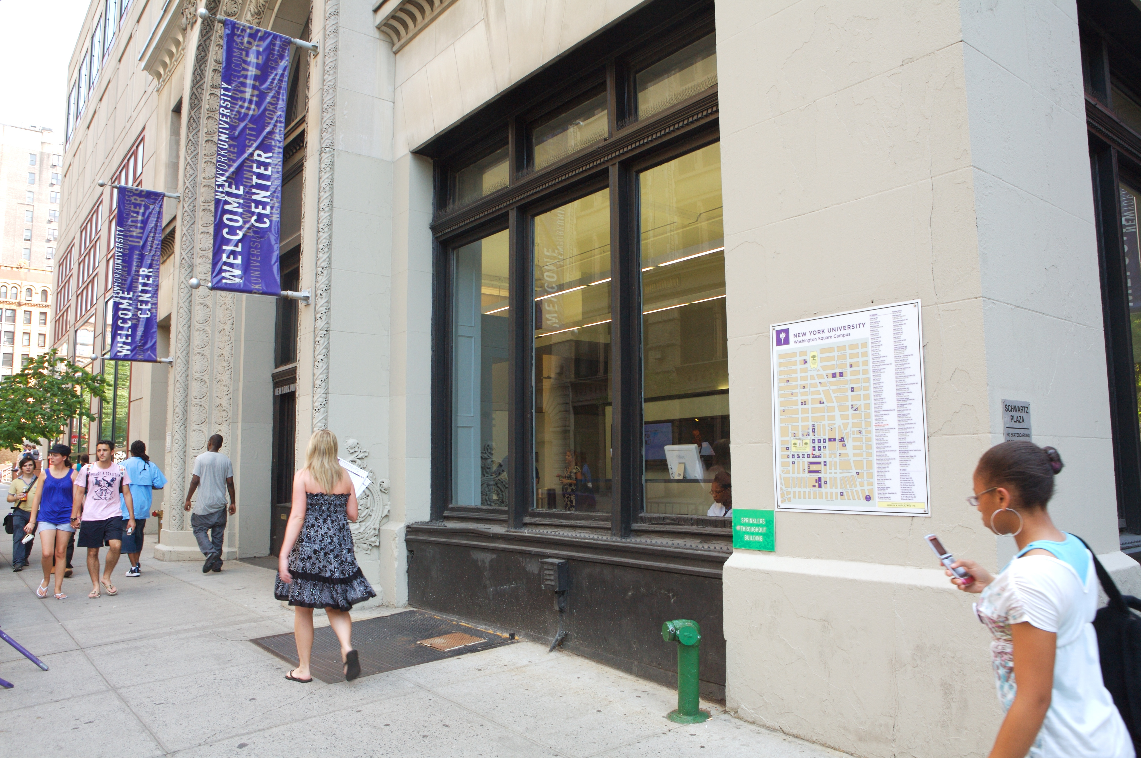 New York University Welcome Center.