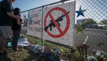 Memorials at Stoneman Douglas High School as Students Return After Shooting