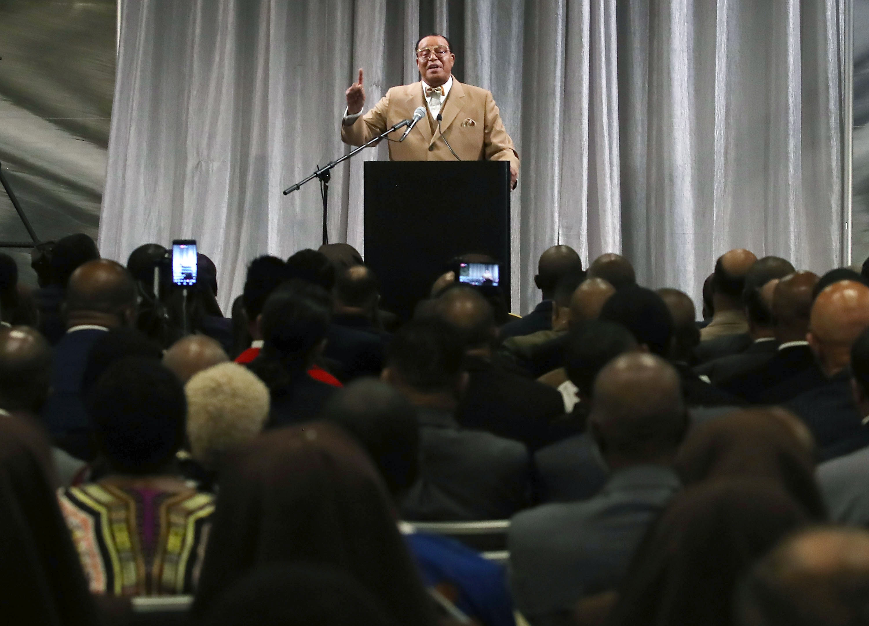 Nation Of Islam Minister Louis Farrakhan Delivers Message To President Trump