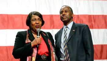 Ben Carson Holds Campaign Rally In Anaheim