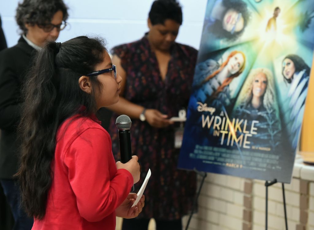 A Wrinkle In Time Star Storm Reid Celebrates 'Read Across America Day' At Chesnut Elementary, Her Former School In Atlanta