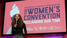 Tamika Mallory, National co-chair of Women's March speaks at...