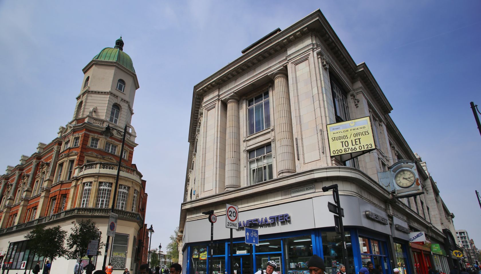 Street view of Brixton Road, London, UK
